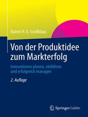 cover image of Von der Produktidee zum Markterfolg